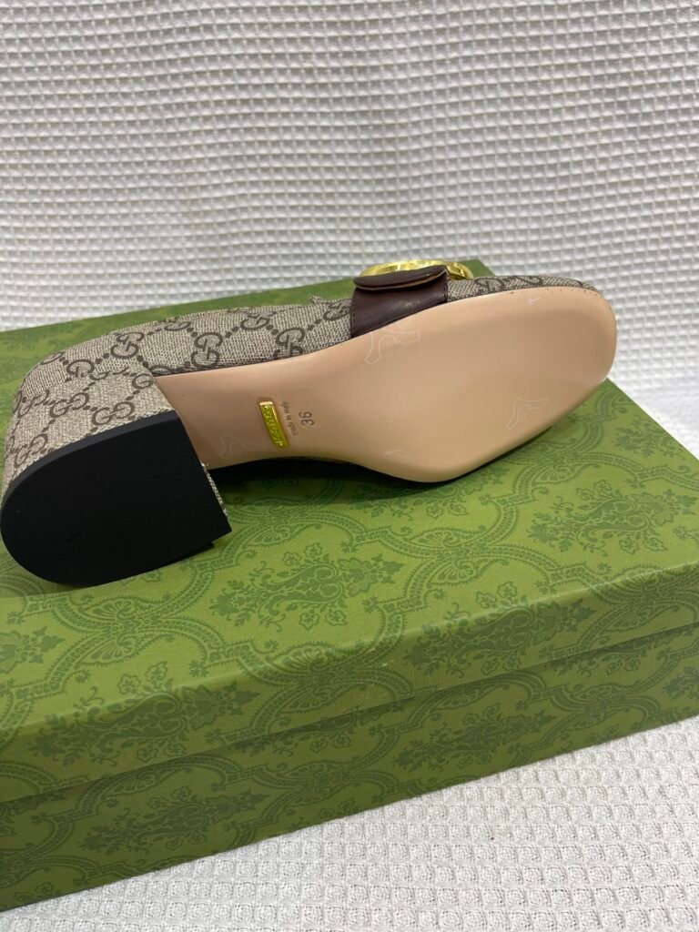 Gucci Unisex Leather-Sole Shoes detail 7