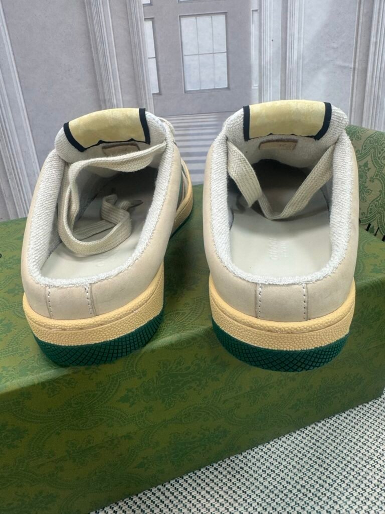 Gucci Unisex Distressed Sneakers detail 7