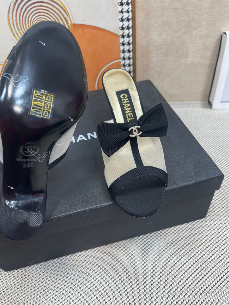 Chanel Women's Leather-Sole Shoes detail 7