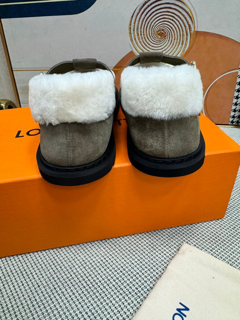 Louis Vuitton Women's Shearling Shoes detail 7