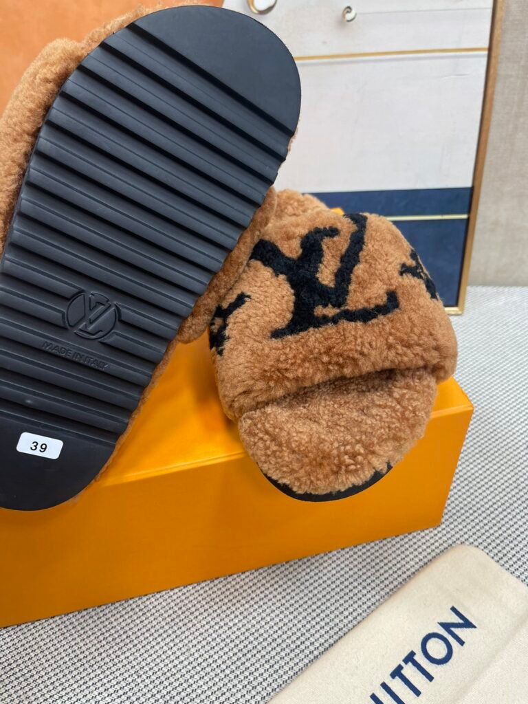 Louis Vuitton Unisex Shearling Shoes detail 7