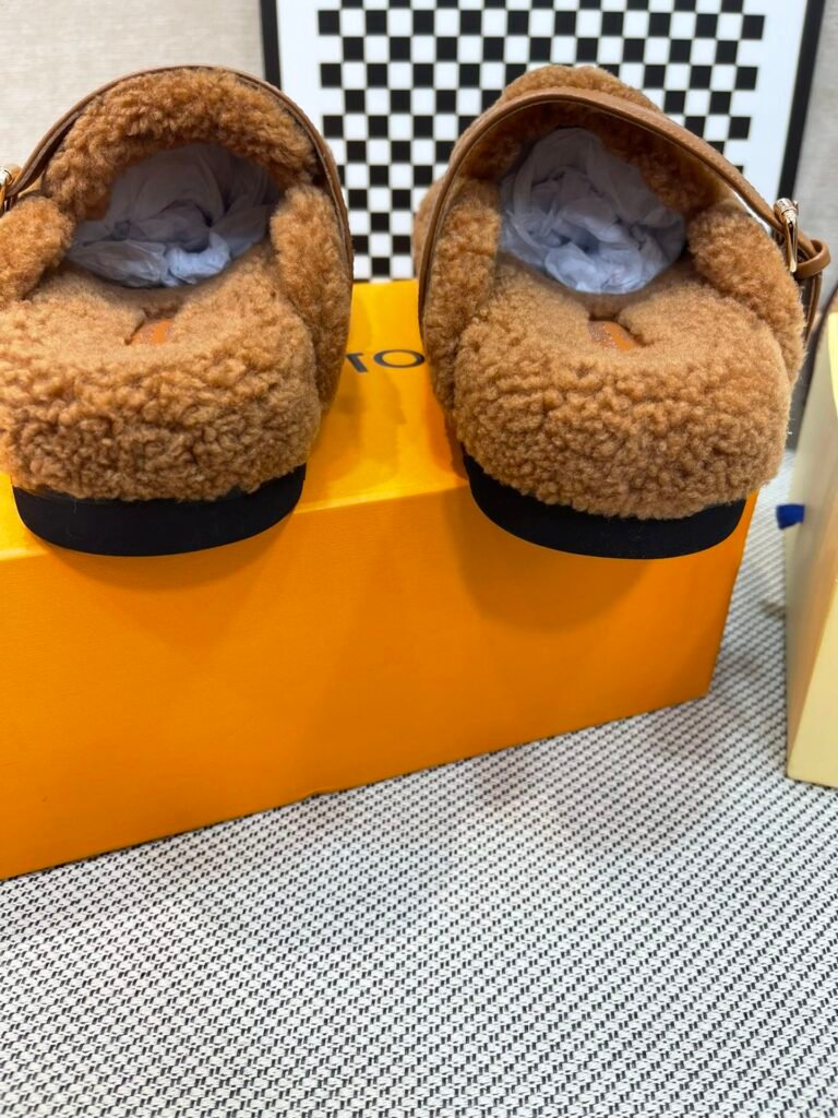 Louis Vuitton Unisex Shearling Shoes detail 7
